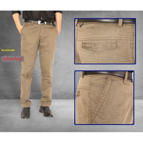 QUẦN DÀI KAKI TRUNG NIÊN CHẤT VẢI IN SỌC - KAKI IN SỌC CAO CẤP #8
