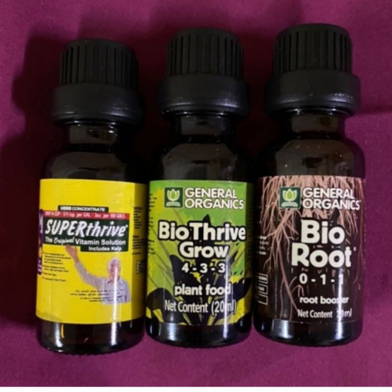 Bộ 3 sản phẩm chăm sóc lan: superthrive,bio root, bio thrive grow