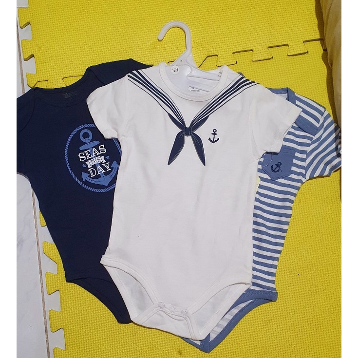 3 miếng bodysuit cho bé Jumpsuit cotton cho bé Bộ bodysuit con trai con gái quần áo trẻ em cho 0-12 tháng