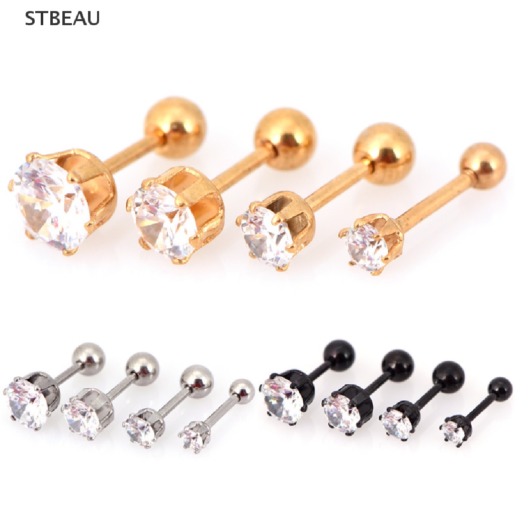 1 Đôi Khuyên Tai Thép Titan Thời Trang Cá Tính