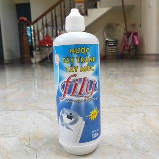 Nước Tẩy Trắng, Tẩy Mốc, Tẩy Trùng và Làm Sạch FILY dành cho quần áo Trắng Chai 500ml