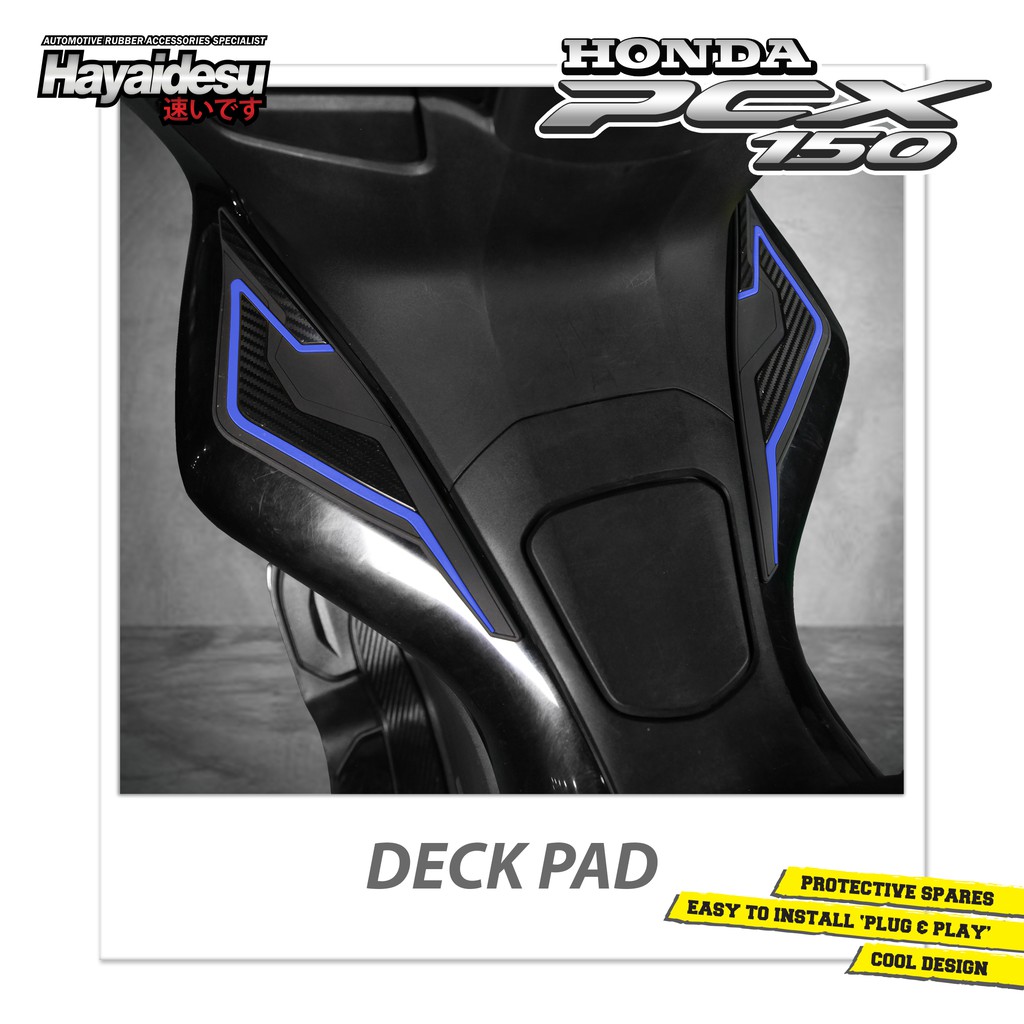 Miếng dán bảo vệ sàn xe cho honda pcx 150 bằng sợi carbon
