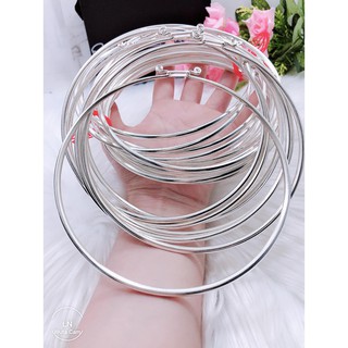 Kiềng Cổ Bạc Tròn Trơn Thanh Lịch