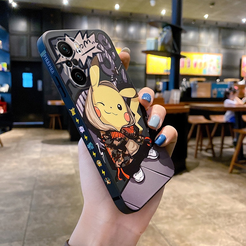 Ốp Điện Thoại Silicon Mềm Cho Xiaomi Redmi 9T 9A Poco F3 Redmi K40 K40 Pro K30 Pro K30 Ultra Mi 11 Lite 5G NE Mi 10T Pro Mi 10 Lite 10s Pikachu Soft Anti Fall Cartoon Cute Casing