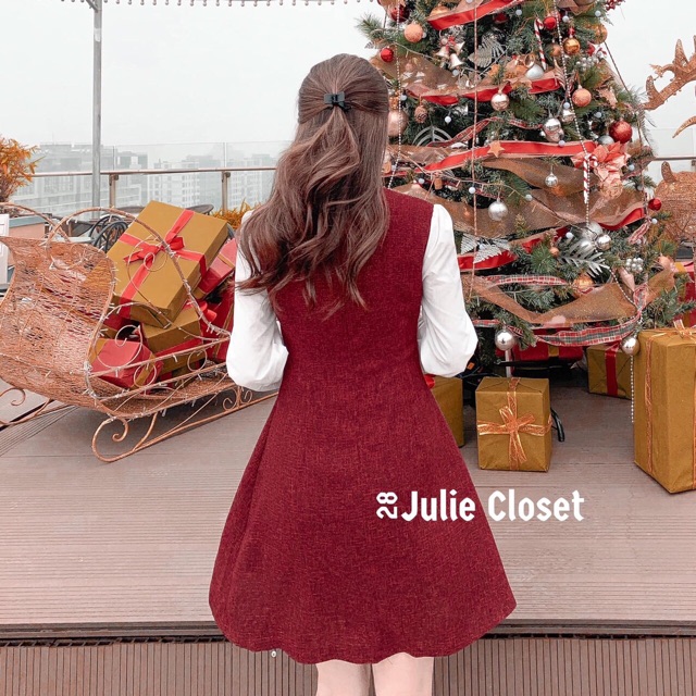 SIÊU XINH ĐẦM ĐỎ PHỐI TAY TRẮNG BAO ĐẸP | BigBuy360 - bigbuy360.vn