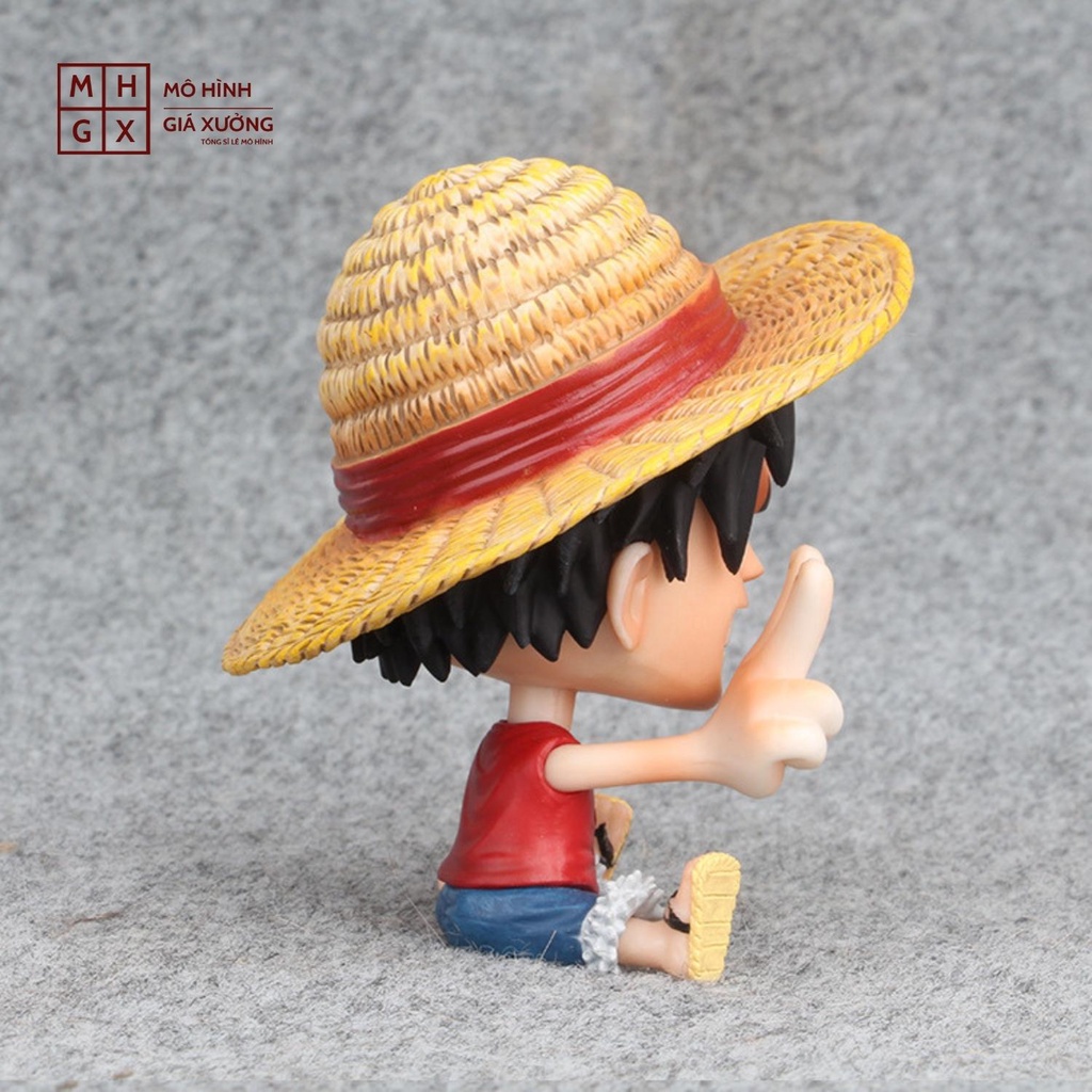 Mô hình Luffy mũ rơm One Piece Cao 9cm - Tượng Figure Monkey D.Luffy