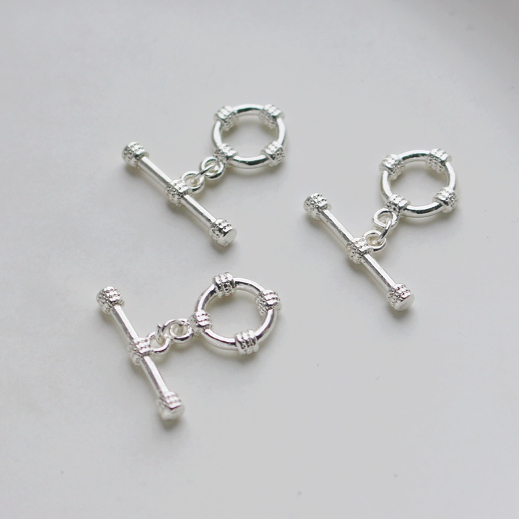 Phụ Kiện Khóa Tự Làm Trang Sức Mạ Bạc 14K 11mm