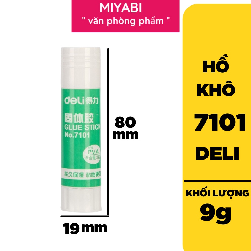 Hồ khô học sinh PVA Deli 1 lọ -7101Z - có thể dùng cho văn phòng