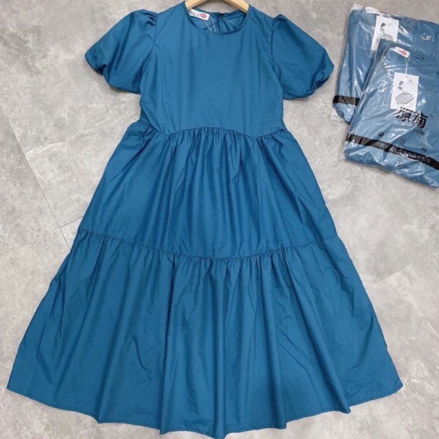 Váy Maxi Suông Bánh Bèo , Đầm Nữ Dáng Suông Tay Bồng ( Có kèm ảnh và video thật ) | BigBuy360 - bigbuy360.vn