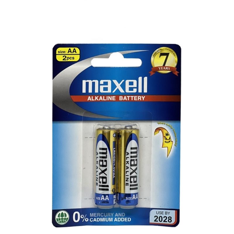 Pin AA/ pin AAA Maxell alkaline vỉ 2 viên