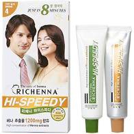 Thuốc nhuộm tóc màu thảo dược Richenna Hi-Speedy 60/60g, lên màu nhanh