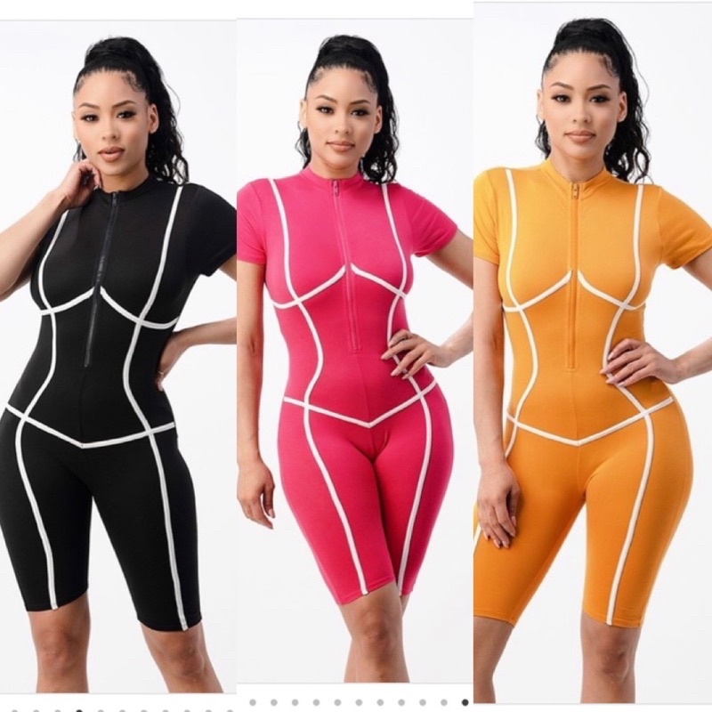 Bộ tập liền Jumsuits SJL APPAREL tập gym, yoga, chạy bộ, đi xe đạp