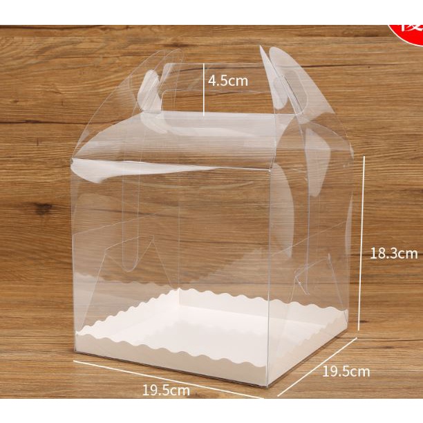 Hộp mica vuông đựng bánh