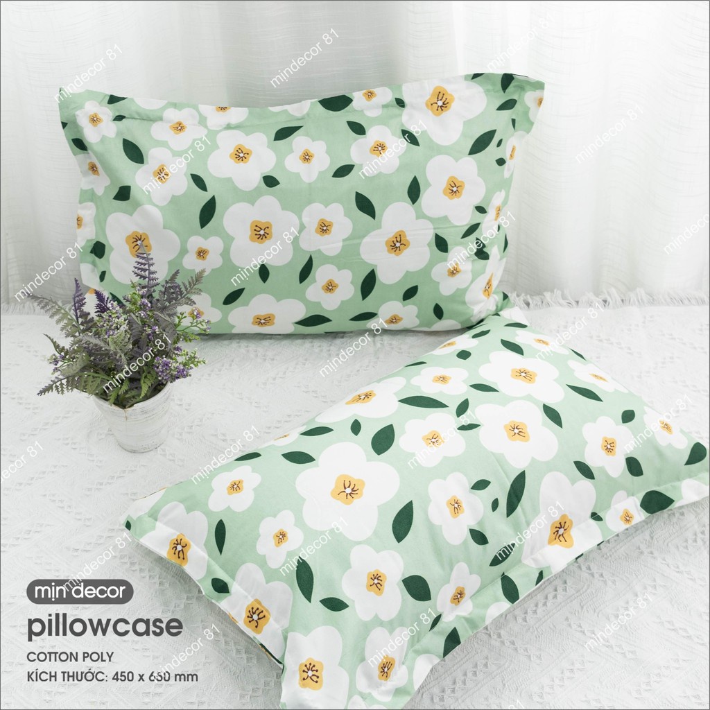 Vỏ gối cotton thoáng mát, vỏ gối đầu kích thước 45x65 cm nhiều màu sắc | BigBuy360 - bigbuy360.vn