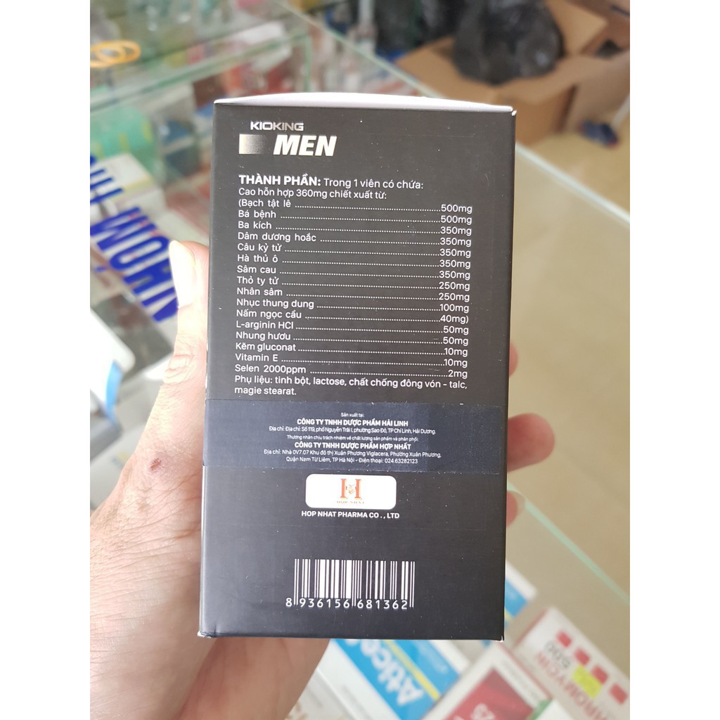 Bổ thận Kioking Men - Tăng cường sinh lực, làm chậm mãn dục, tăng tiết testosteron