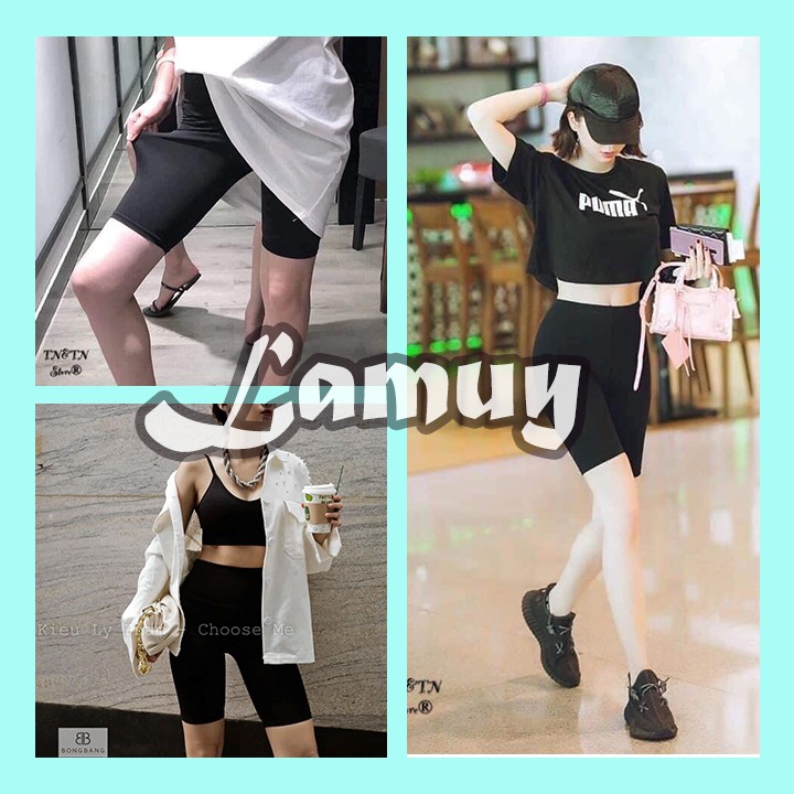 [Q010] Quần Legging Đùi,Lửng Ngố, Dài, Nâng Mông Cạp Cao Siêu Hot Siêu Co Giãn Loại 1 Big Size Đến 80kg