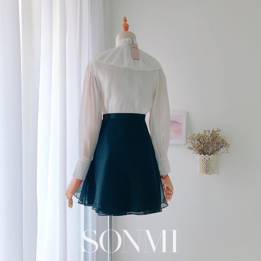 Áo Sơ Mi Trắng Nữ SONMI Kiểu Hàn Quốc ASHLEY ROSE