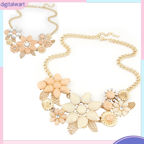 Dây Chuyền Hình Bông Hoa Đính Đá Thời Trang Thanh Lịch Dành Cho Nữ