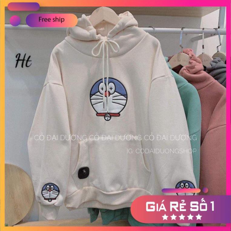 [ Siêu Hot ] Áo Hoodie 3D meo Doremon in tay ( inb shop để chọn màu ạ ).  siêu hot, siêu thời trang