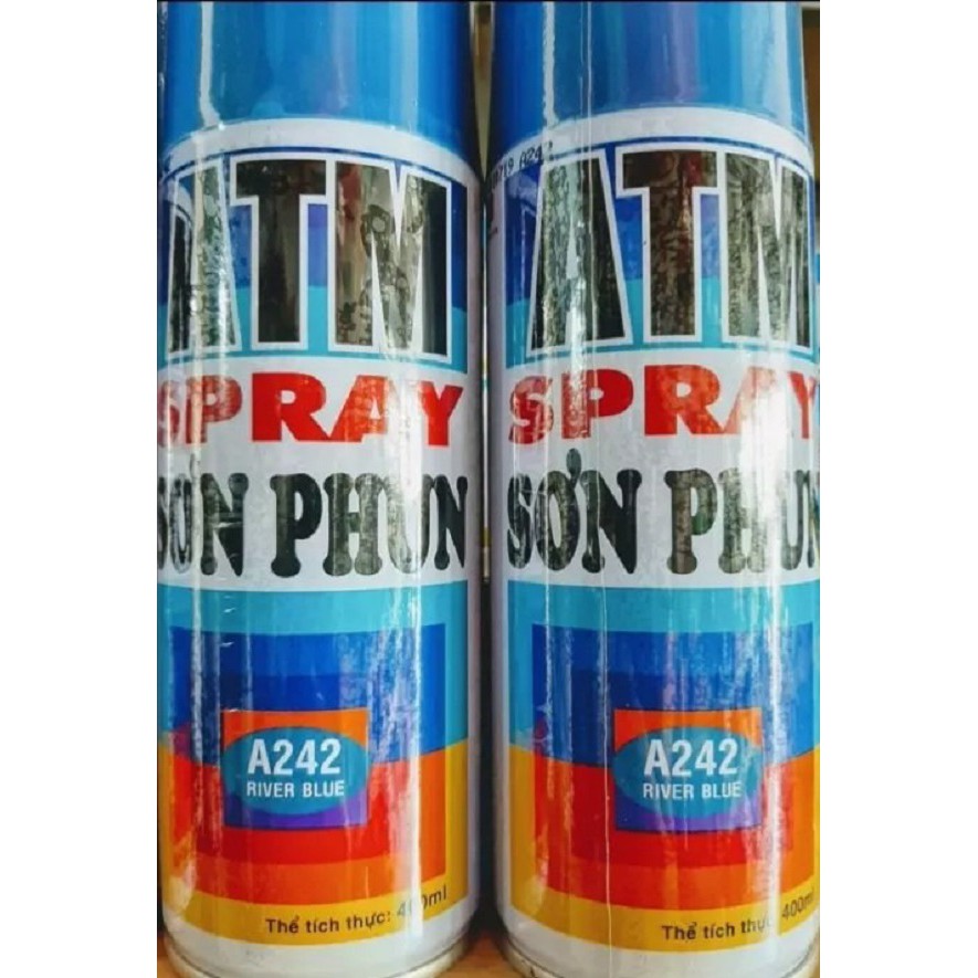 (Chính hãng) Sơn Xịt ATM A242 Xanh Dương