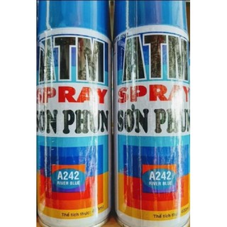 (Chính hãng) Sơn Xịt ATM A242 Xanh Dương - lưu ý thị trường xuất hiện hàng TQ nhái