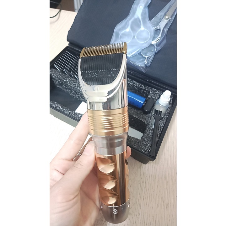 Combo Tông Đơ cao cấp Huaebro F10 tặng kèm 2 kéo