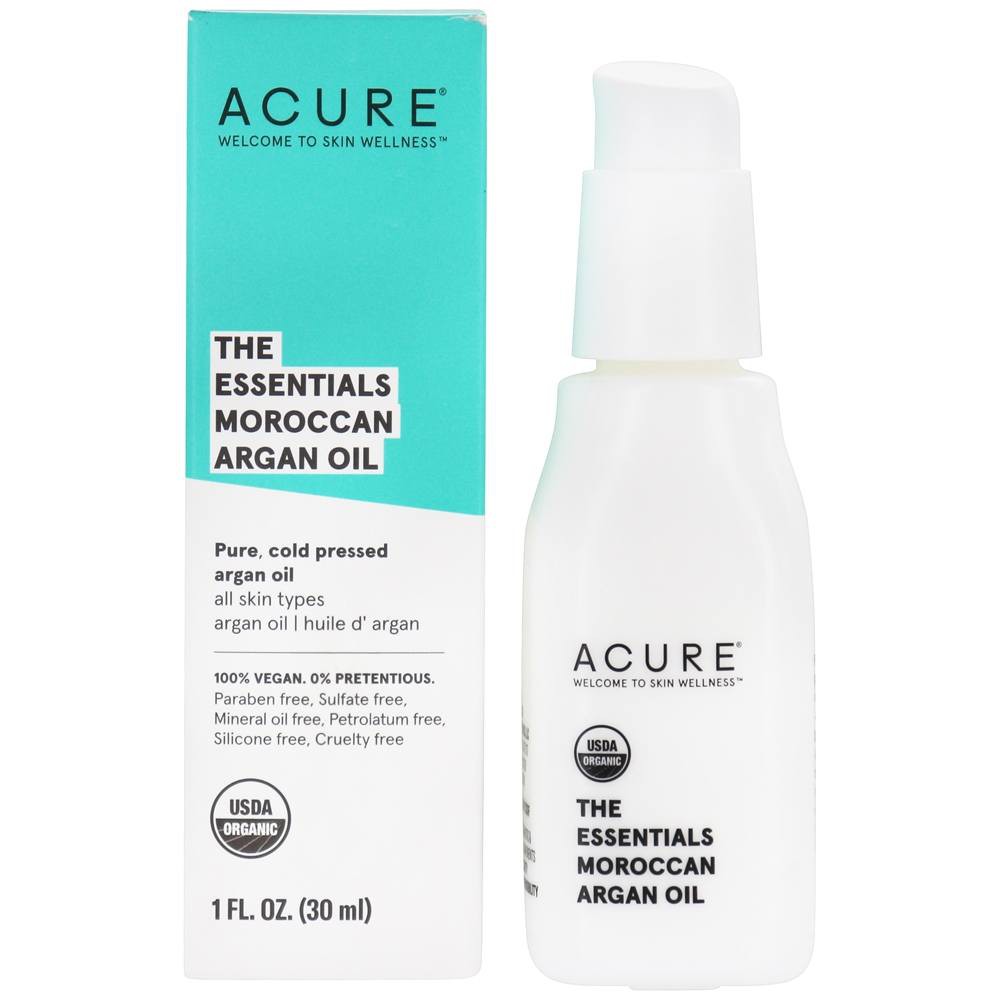 Tinh dầu Argan hữu cơ ép lạnh làm đẹp tóc/ dưỡng da hiệu quả 30ml @Hàng-Mỹ ACURE Organic-Argan-Oil-Skin-care