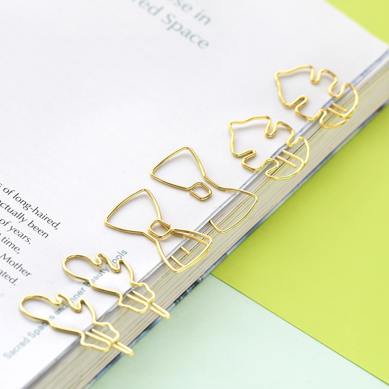 Time travel paperclip ticket holder combination long tail clip creative special-shaped metal multifu