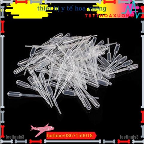 PIPET NHỰA 3ML - PIPET 3ML - ỐNG HÚT NHỎ GIỌT- ỐNG HÚT SỮA CHO BÉ TÚI 50 CÁI