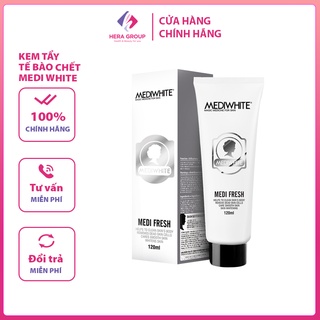 Kem tẩy tế bào chết medi white chính hãng - medi fresh - kem tẩy tế bào chết sáng da medi white - hàng công ty