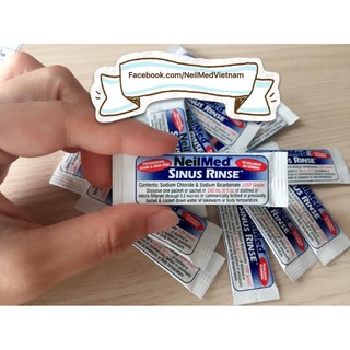 Muối rửa mũi Neilmed tách lẻ, đảm bảo chính hãng, date xa