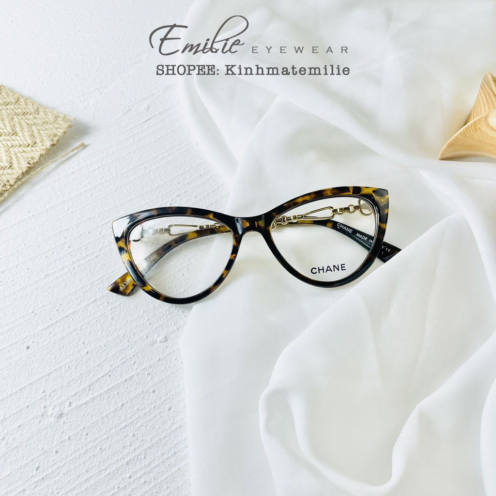 Kính mắt mèo nhựa Emilie eyewear phụ kiện thời trang 3386