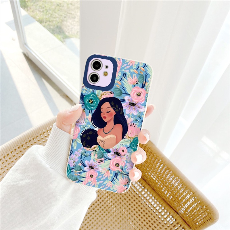 Ốp lưng iphone Cô gái yêu hoa ốp dẻo cạnh vuông ip 6splus/7/7plus/8/8plus/x/xr/xs/11/12/pro/max/plus/13promax tr408