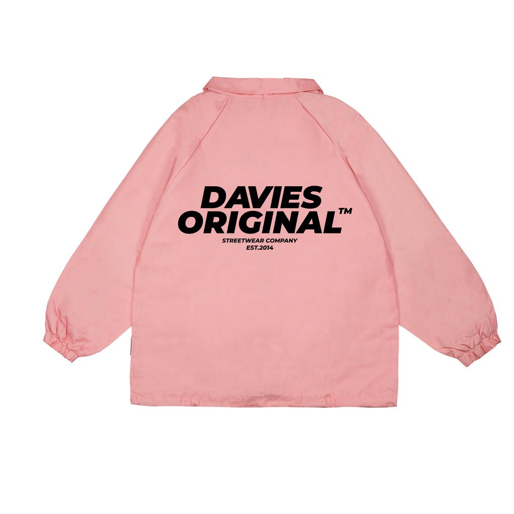 [Tặng_túi_tote] DAVIES - Áo khoác dù nữ form rộng màu hồng - Pink Basic Original Jacket. | WebRaoVat - webraovat.net.vn