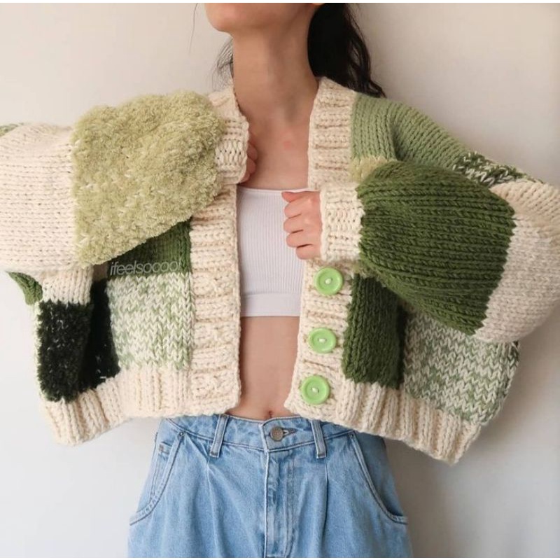Crochet cardigan croptop Harry style