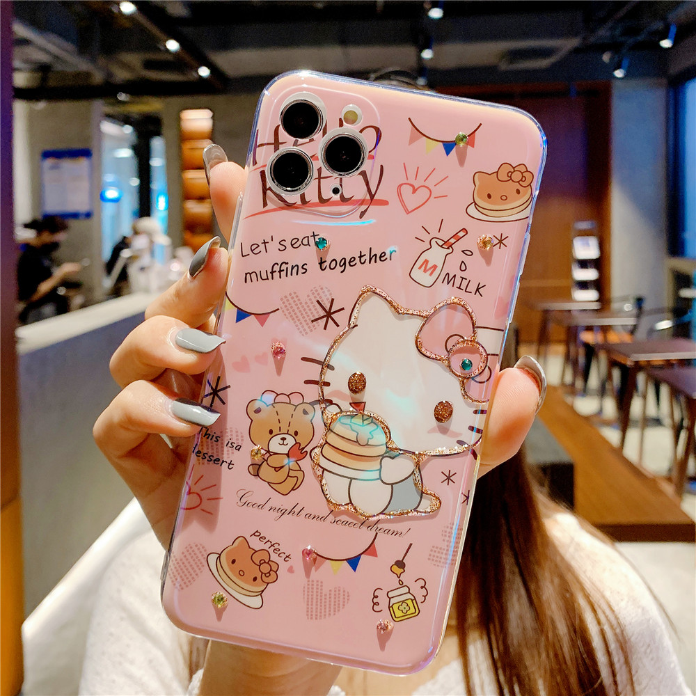 Ốp Điện Thoại Mềm Hình Hello Kitty Cho Iphone 11 11pro Max Xr X Xsmax 7 8 Plus Se2020