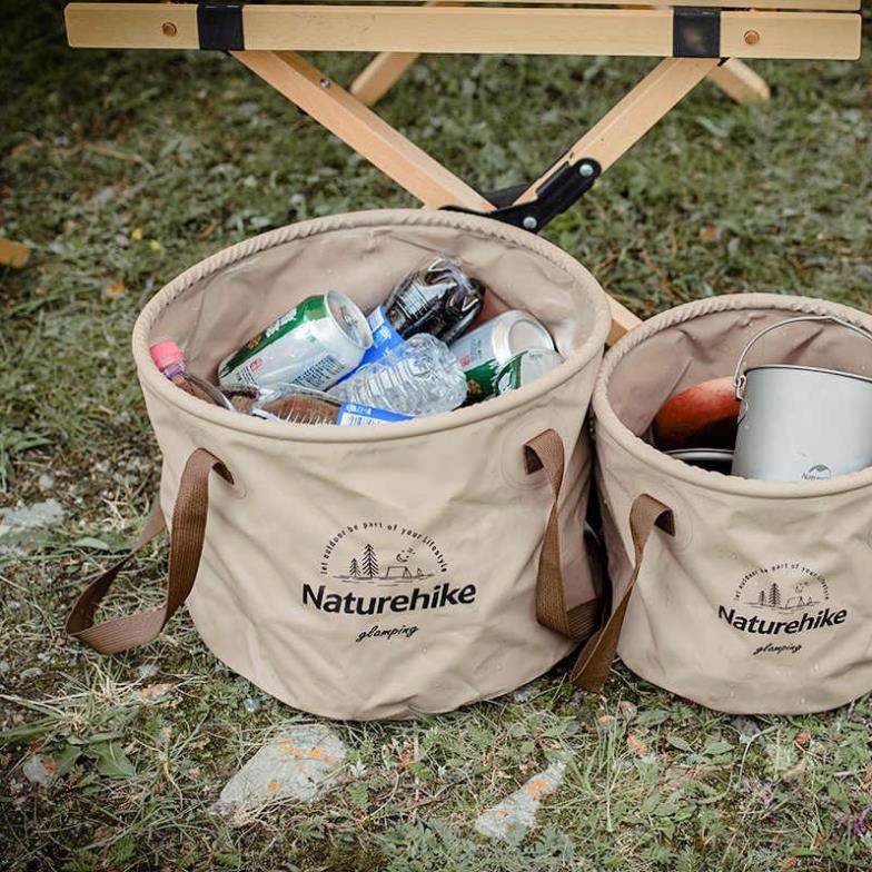 Xô Nước Tròn vintage 20L Gấp Gọn NatureHike NH20SJ040 Campoutvn A429
