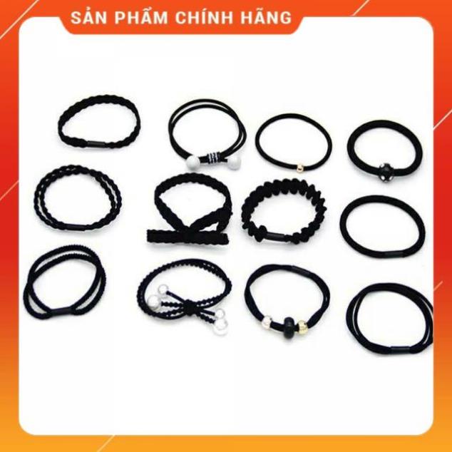 Hôp 12 Thun Cột Tóc Kiểu Hàn Quốc Cực Xinh