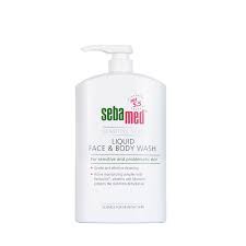 Sữa rửa mặt và tắm toàn thân cho da nhạy cảm Sebamed pH5.5 Liquid Face Body Wash 300ml