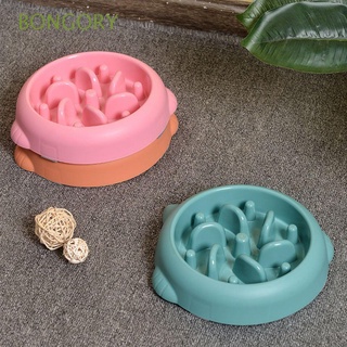 BONGORY Durable Pet Dog Cat Travel Feeding Pet Bowl Feeding Bowl Pets Supplies Slow Food Bowl Home Outdoor Water Food Dish Puppy Feeder/Multicolor