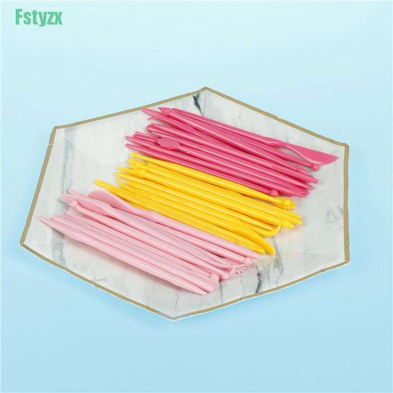 fstyzx Cake Carved 14pcs Fondant Cake Sugar Flower Sculpture Group Shaping Baking Tool