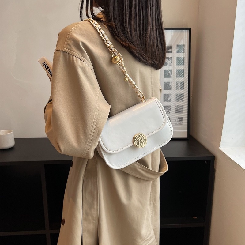 Túi Đeo Chéo Quai Xích Dáng Vuông Nhỏ Thiết Kế Đơn Giản Mới 2022 NB00393