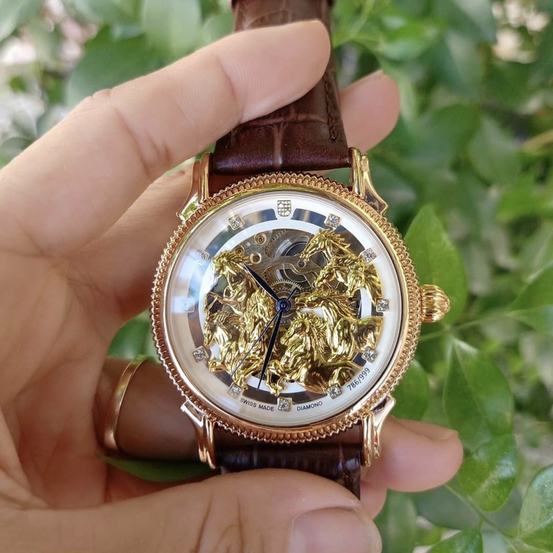 Đồng hồ cơ nam picter style dây da Mặt Ngựa phi-Chạy tự động siêu bền bỉ như những chú ngựa hướng tới thành công | BigBuy360 - bigbuy360.vn