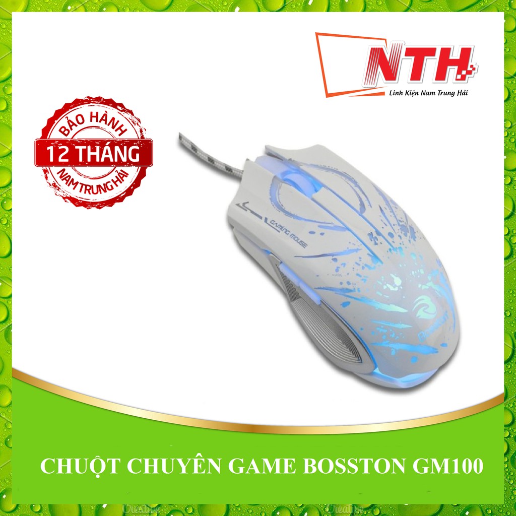 Chuột chuyên game Bosston GM100 Led đa màu