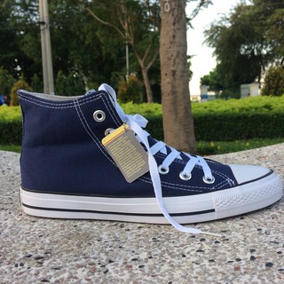Giày Sneaker Cổ Cao Xanh Navy Nam
