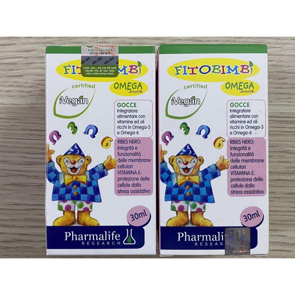 [GIÁ GỐC] Fitobimbi Omega Junior bổ sung DHA và omega cho bé - Lọ 30ml