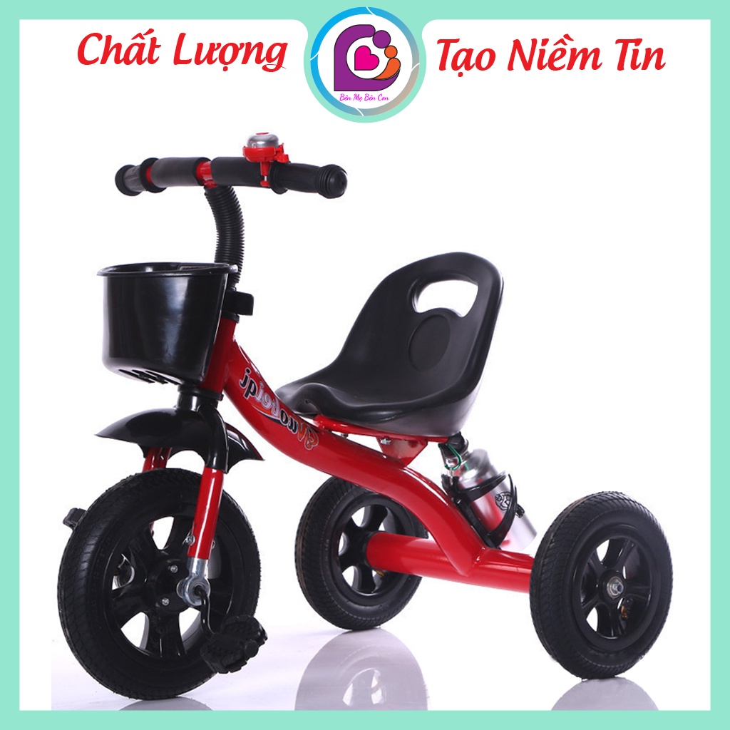 Xe đạp 3 bánh cho bé có giỏ đồ, bình nước