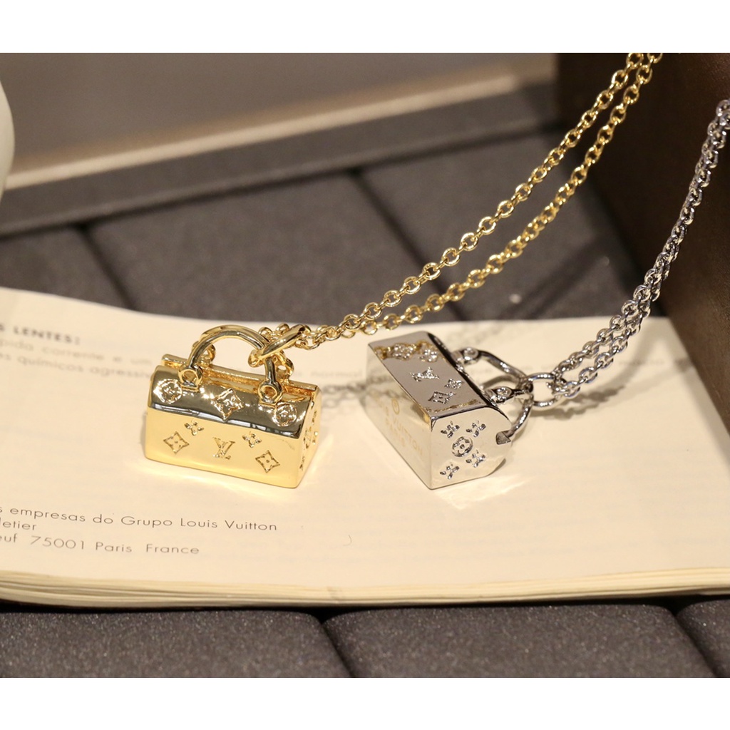 Dây chuyền mạ vàng hồng s925 hình túi xách độc đáo