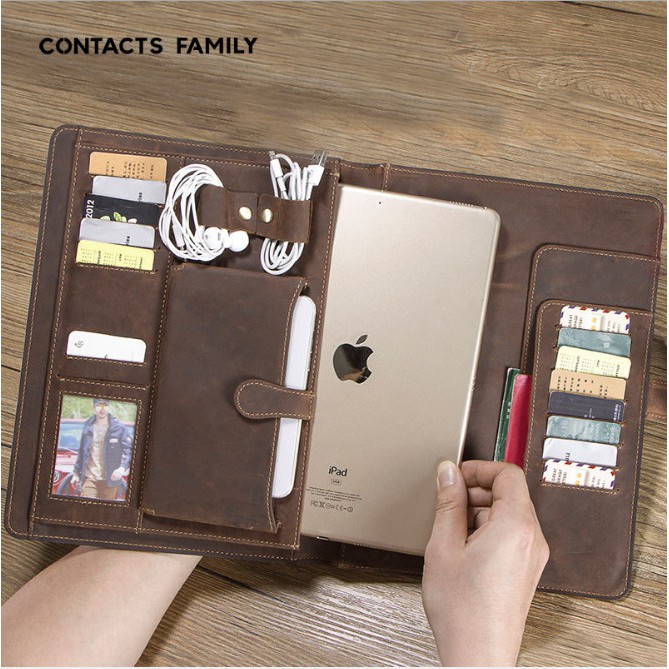 Túi da đựng iPad 10.5 Padfolio chất liệu da bò - The Royal's Furniture