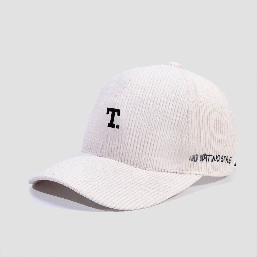 Mũ Lưỡi Trai Nón Kết Nhung Cao Cấp Thêu Chữ T Nhung Gân 480B Phong Cách Ulzzang Form Unisex Nam Nữ - Hazo